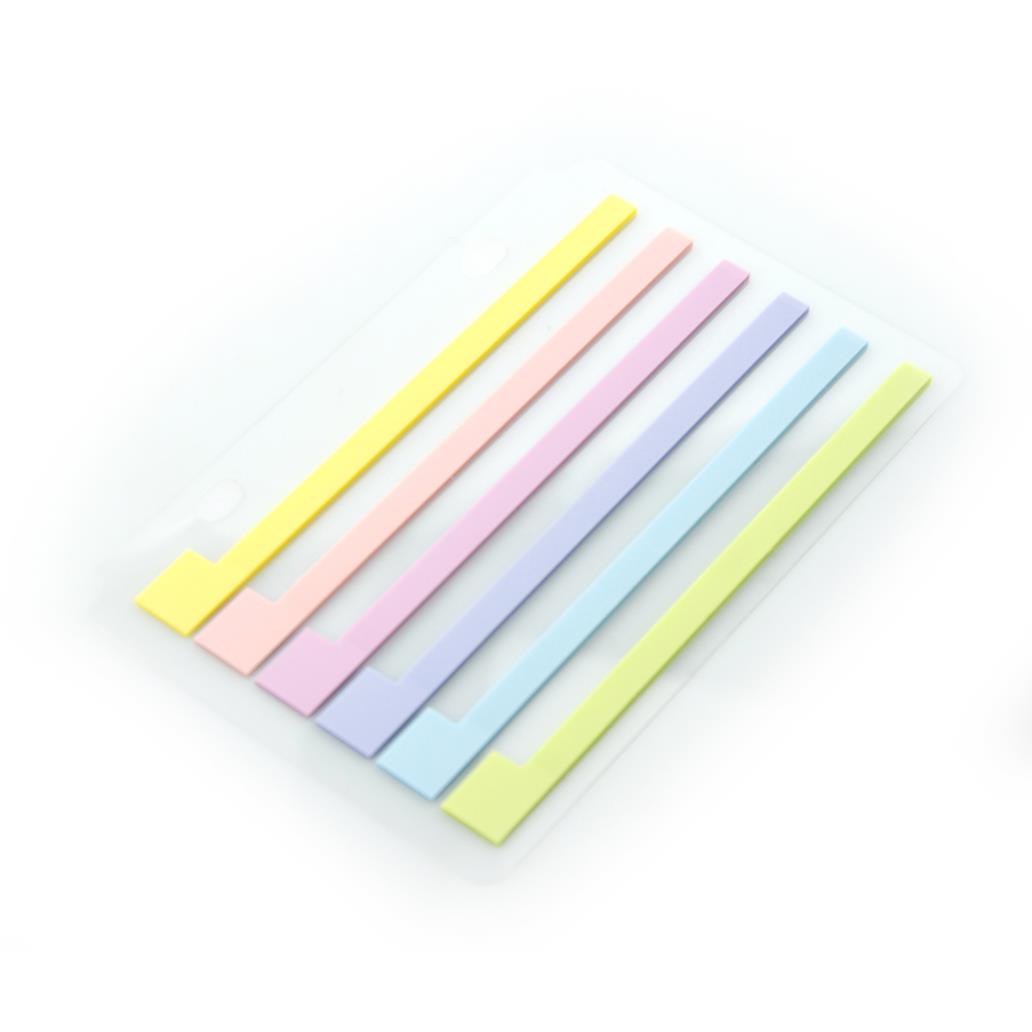 Índices Adesivos Longos Pastel