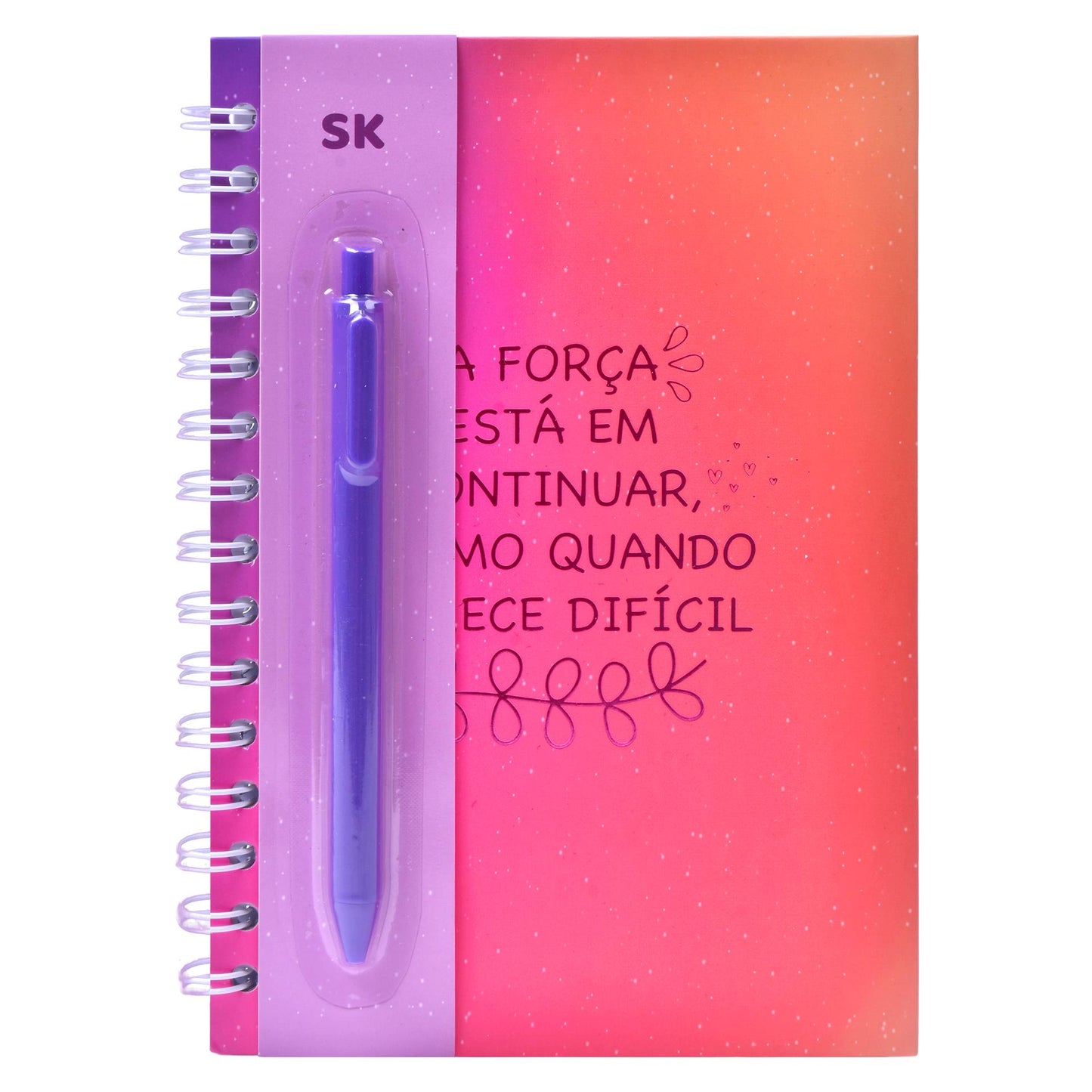 Caderno A5 com caneta