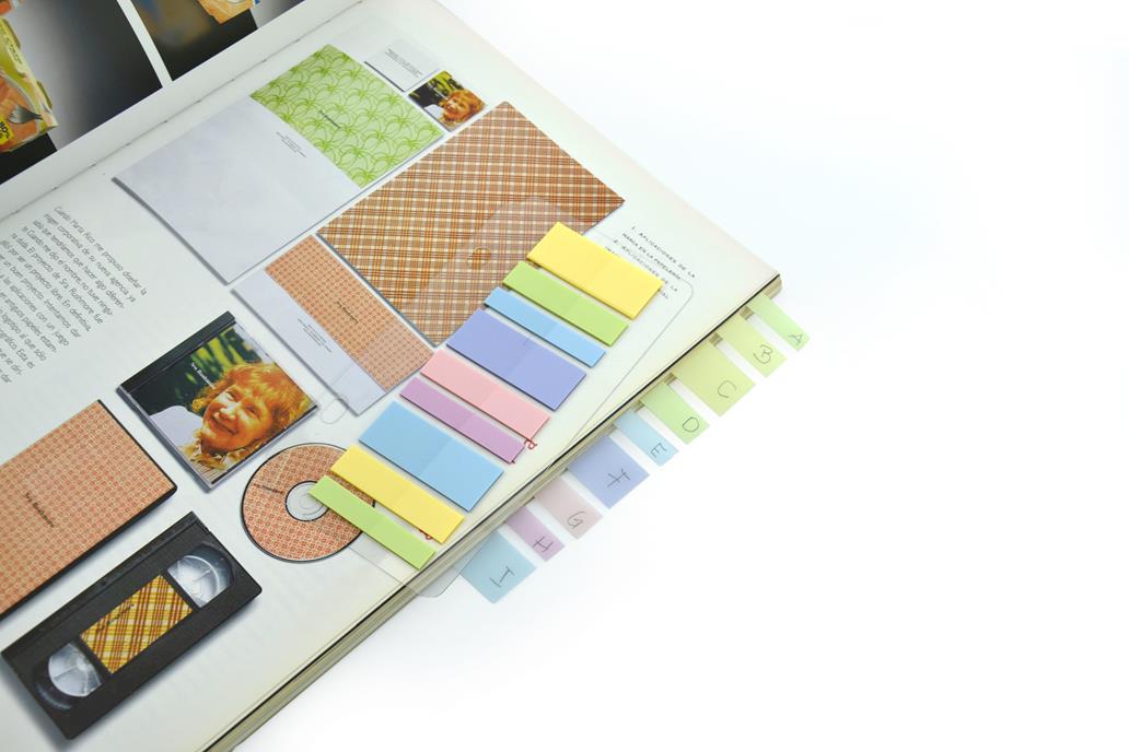 Índices Adesivos Pastel Blush