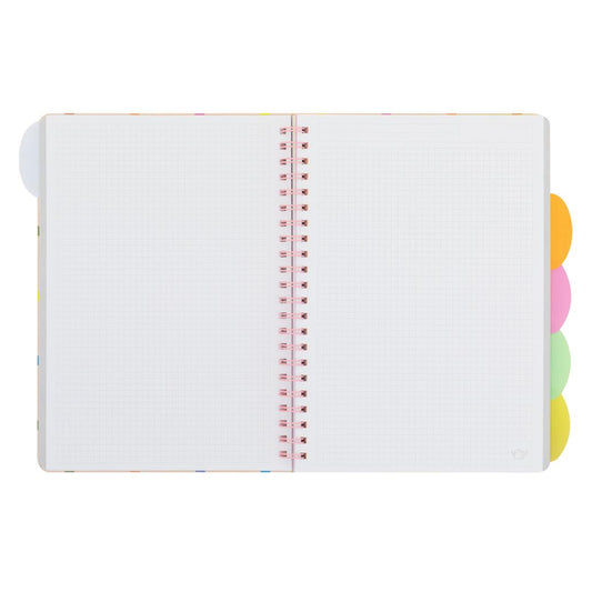 Caderno A4 Wonder com separadores - Dreaming, creating, shining