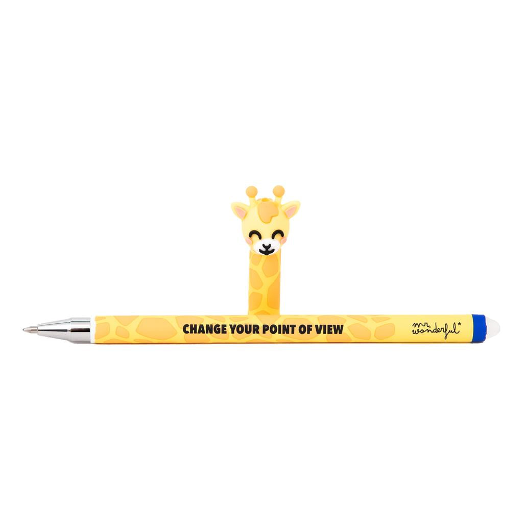 Caneta Gel Apagável Mr. Wonderful - Girafa