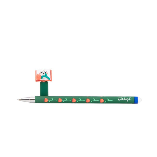 Caneta Gel Apagável Mr. Wonderful - Livro e Rosa - Dia do Livro