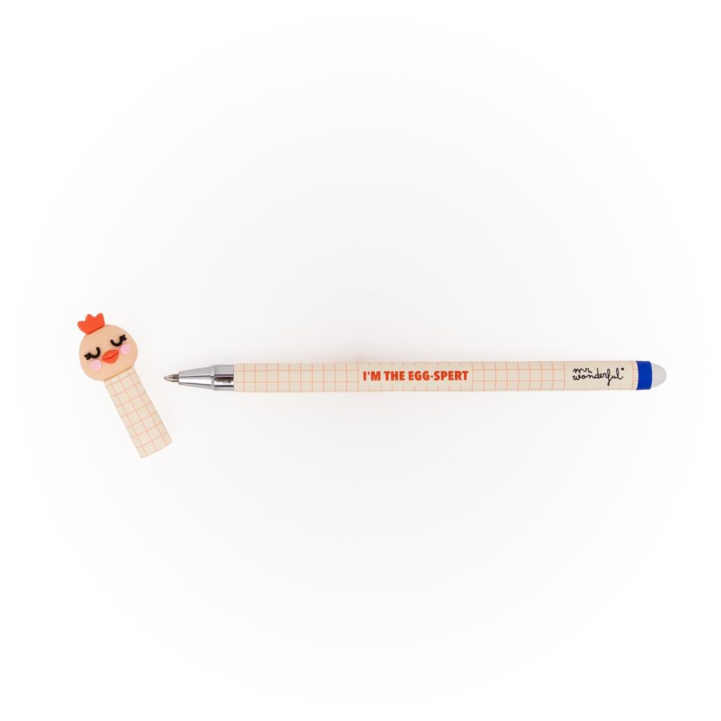 Caneta Gel Apagável Mr. Wonderful - Galinha