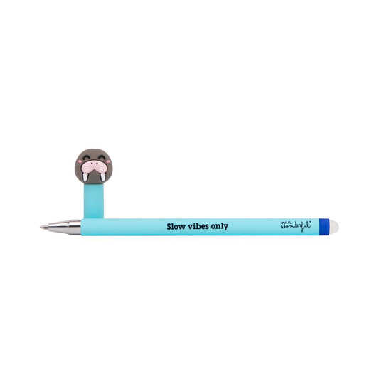 Caneta Gel Apagável Mr. Wonderful - Morsa - Slow vibes only