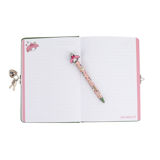 Diário secreto + caneta apagável My Melody x Mr Wonderful