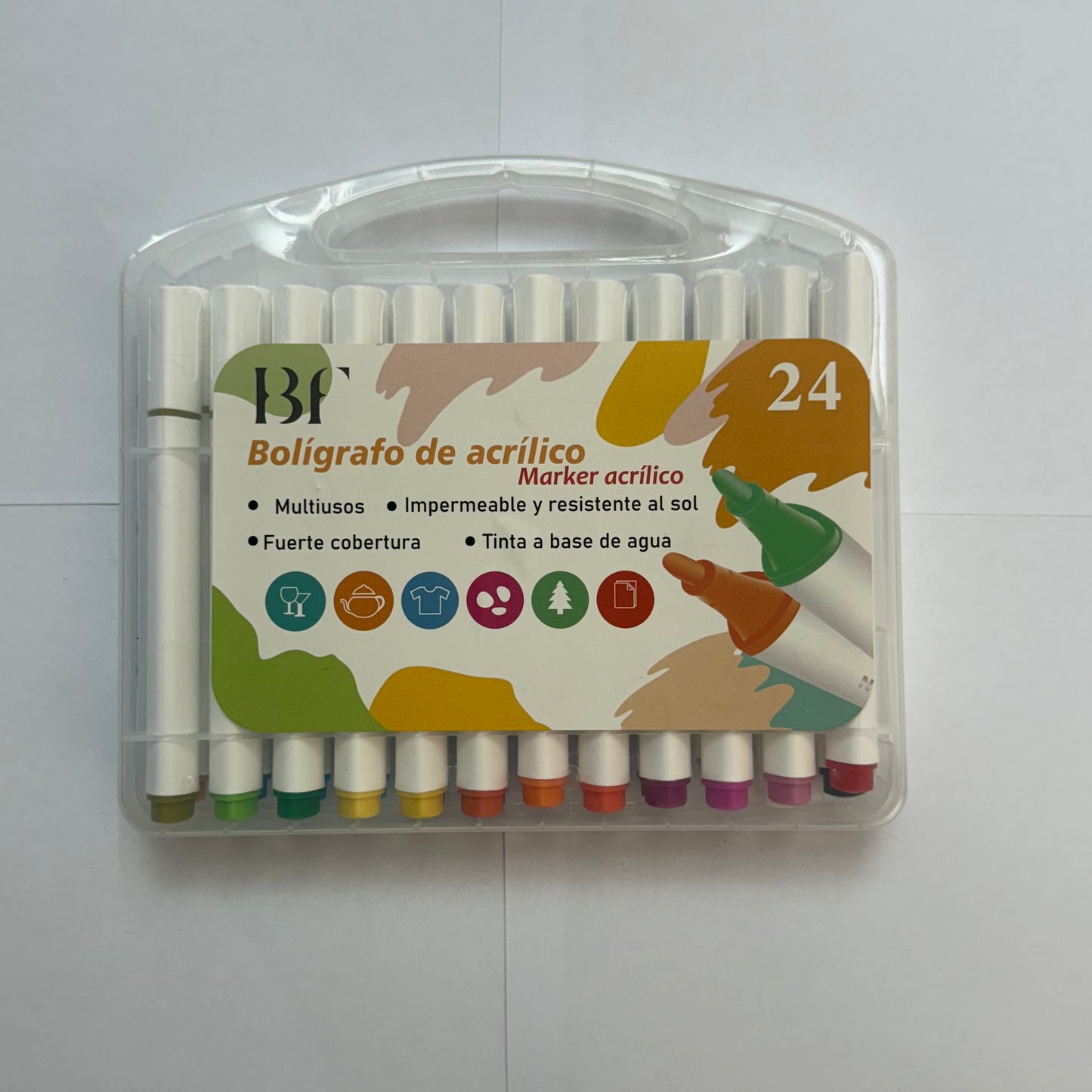🎨 Marcadores AcrĂlicos BF – Cores Vivas e Secagem Rápida