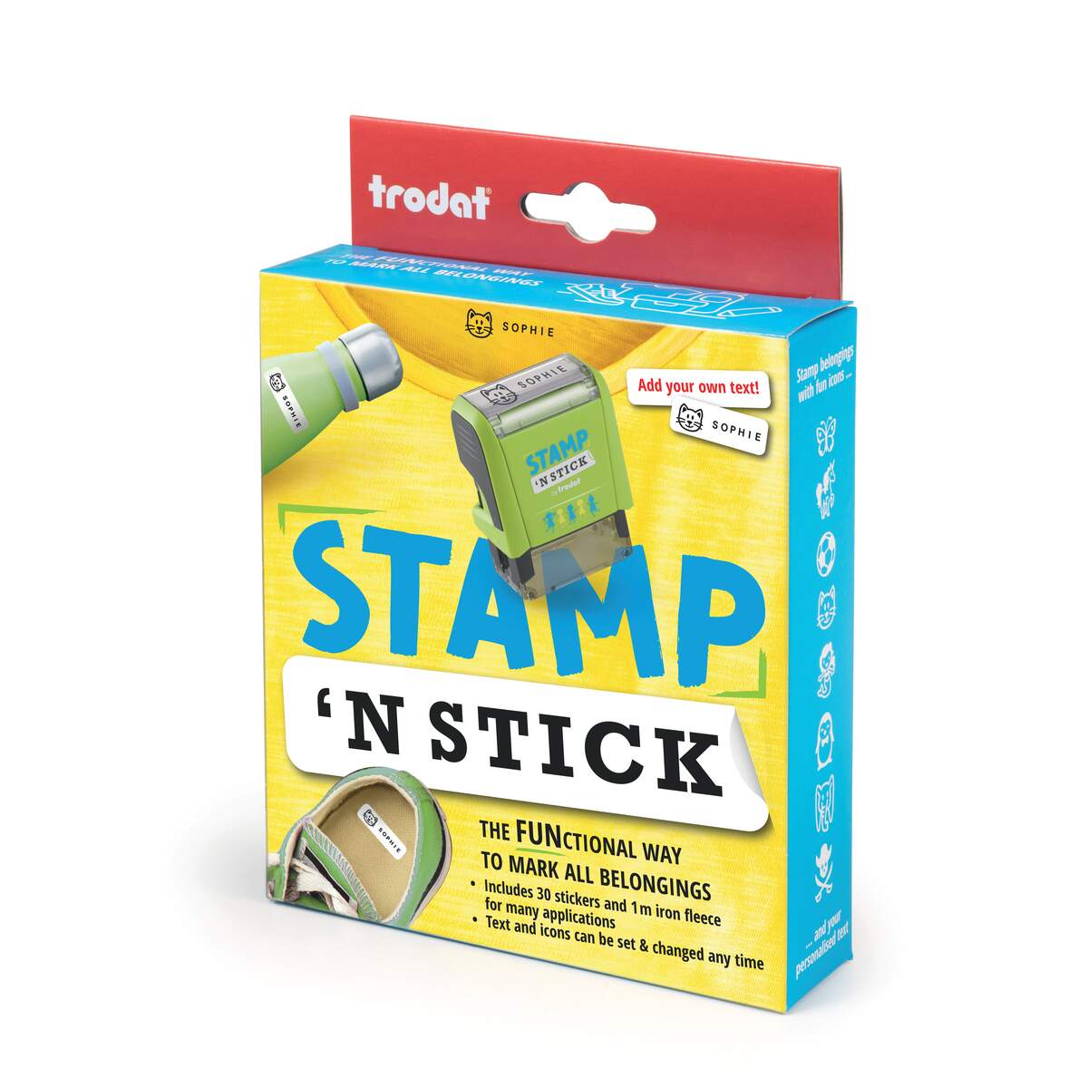 Kit Stamp & Stick Trodat - Carimbo para Etiquetas
