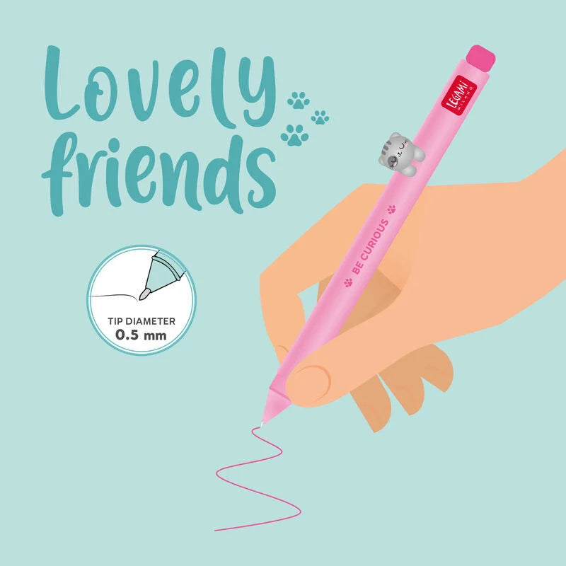 Caneta Gel Lovely Friends Legami - Gato