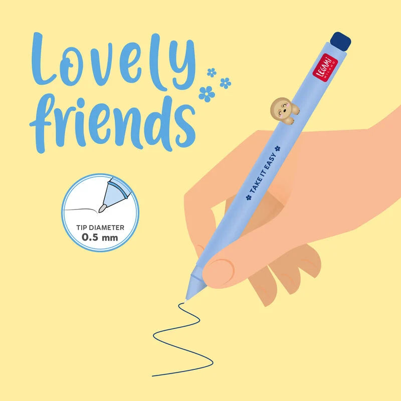 Caneta Gel Lovely Friends Legami - Preguiça