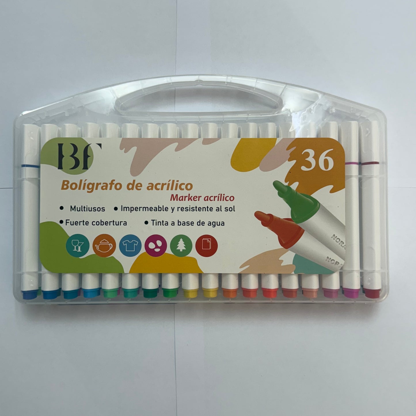 🎨 Marcadores AcrĂlicos BF – Cores Vivas e Secagem Rápida
