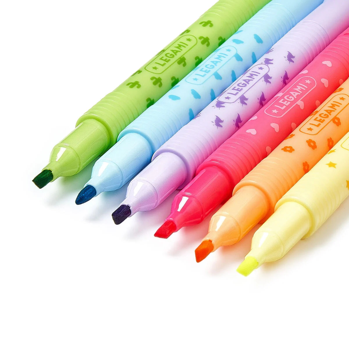Conjunto de 6 sublinhadores apagáveis