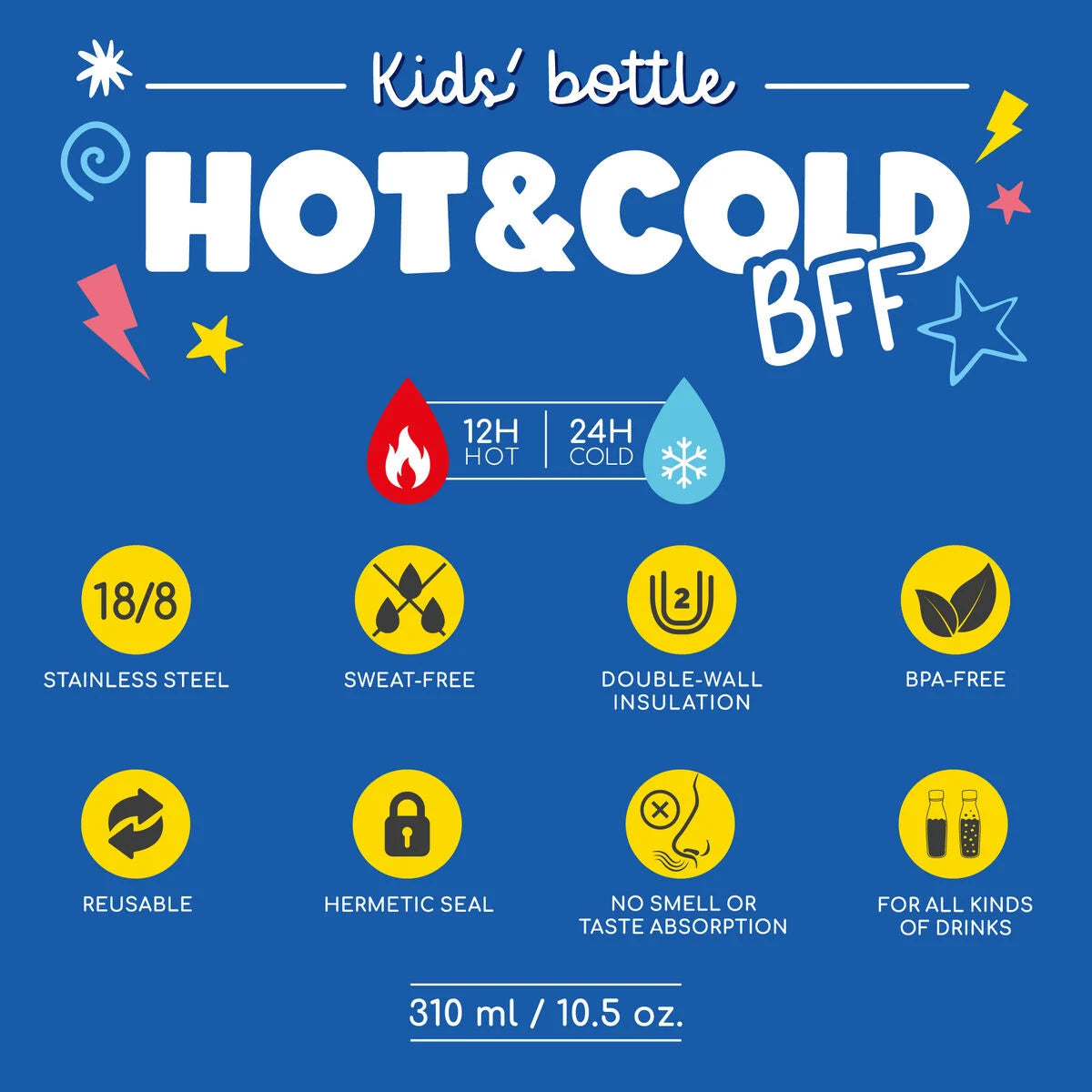 Garrafa Térmica Infantil Hot&Cold BFF Monster