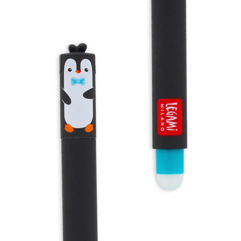 Caneta Gel Apagável Legami - Pinguim