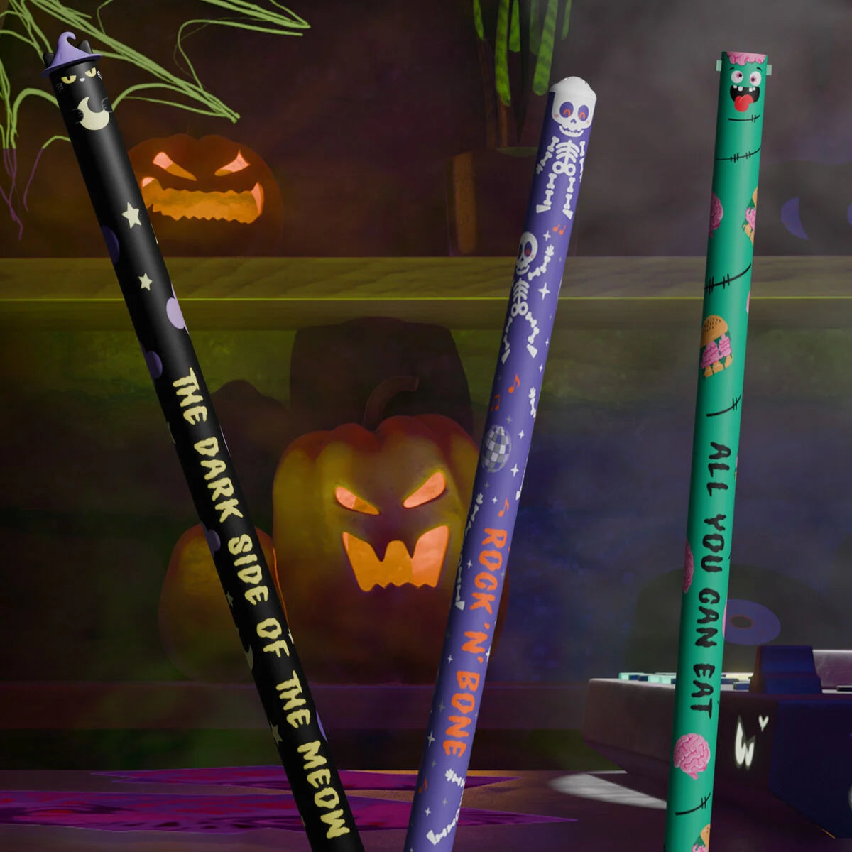 Pack Caneta Gel Apagável Legami - Edição Limitada Halloween