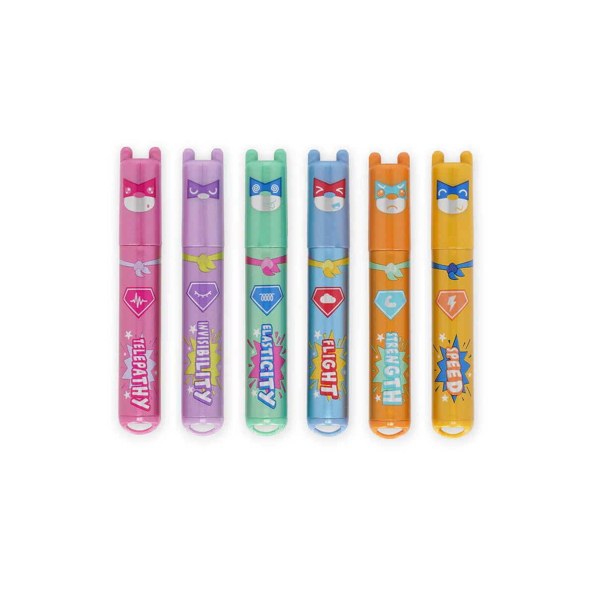 Set de 6 Mini Sublinhadores Metalizados – Teddy’s Superpower