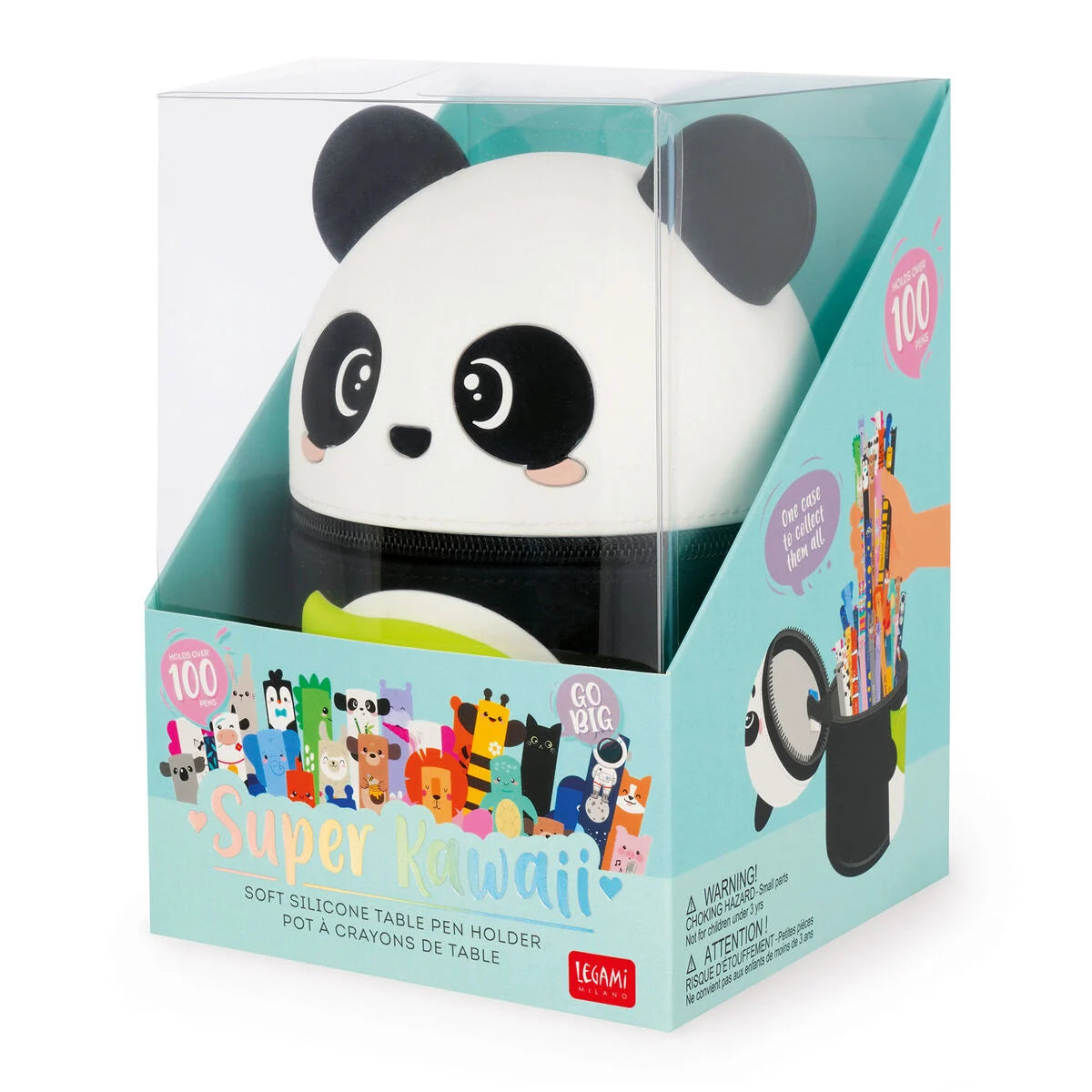 Estojo Maxi em Silicone Legami - Panda
