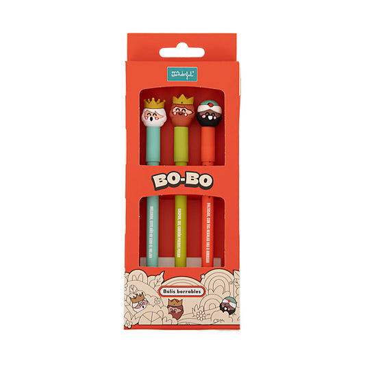 Set de 3 Canetas Apagáveis Mr. Wonderful - Reis Magos