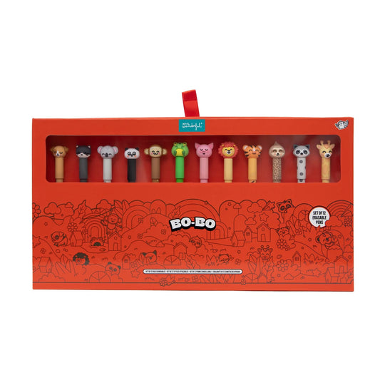 Set de 12 Canetas Apagáveis Mr. Wonderful - Animais