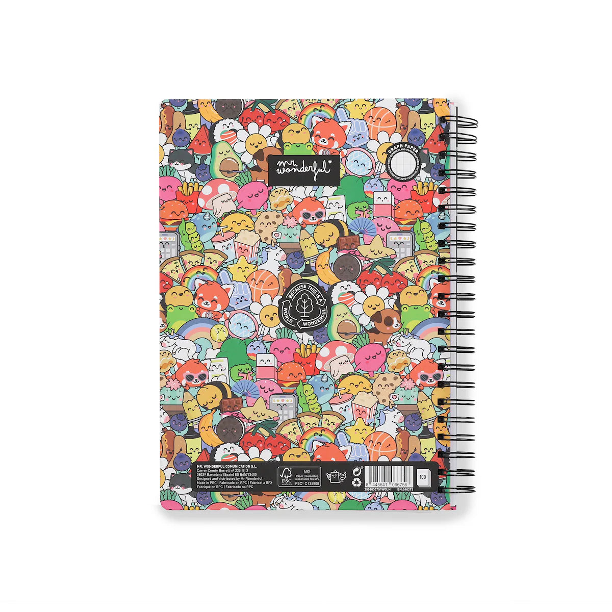 Caderno A4 Wonder com separadores - BoBo