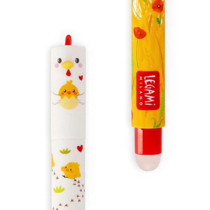 Caneta Gel Apagável Legami - Galinha