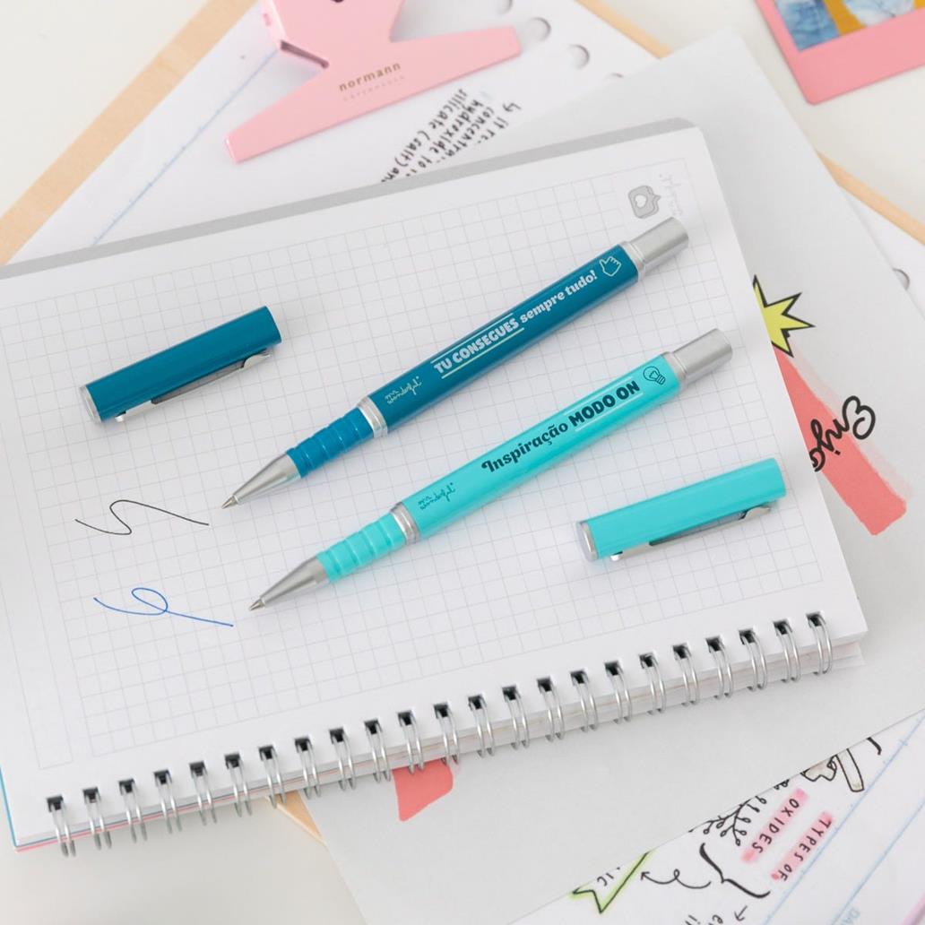 Conjunto de 2 Canetas – Frases motivacionais | Mr. Wonderful