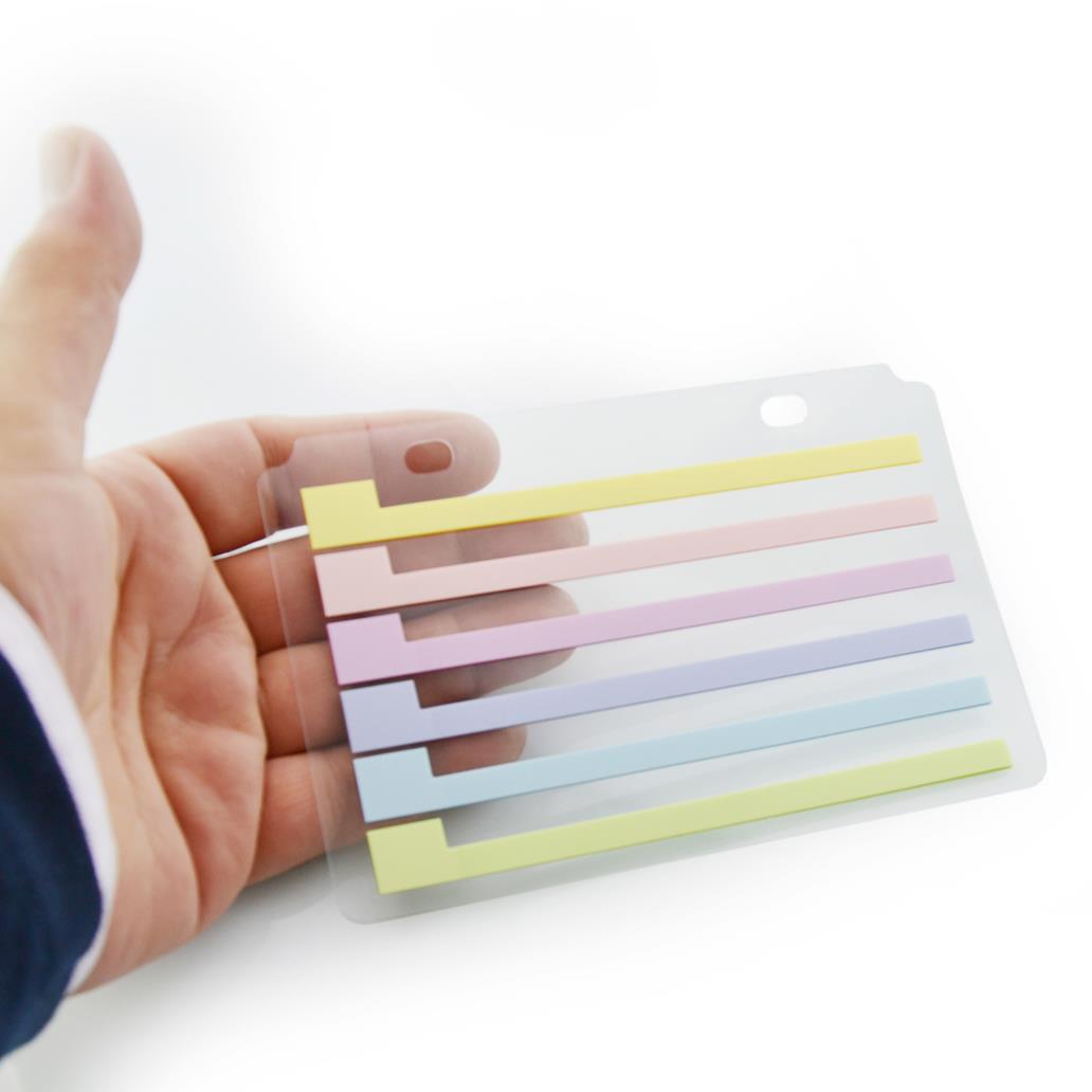 Índices Adesivos Longos Pastel