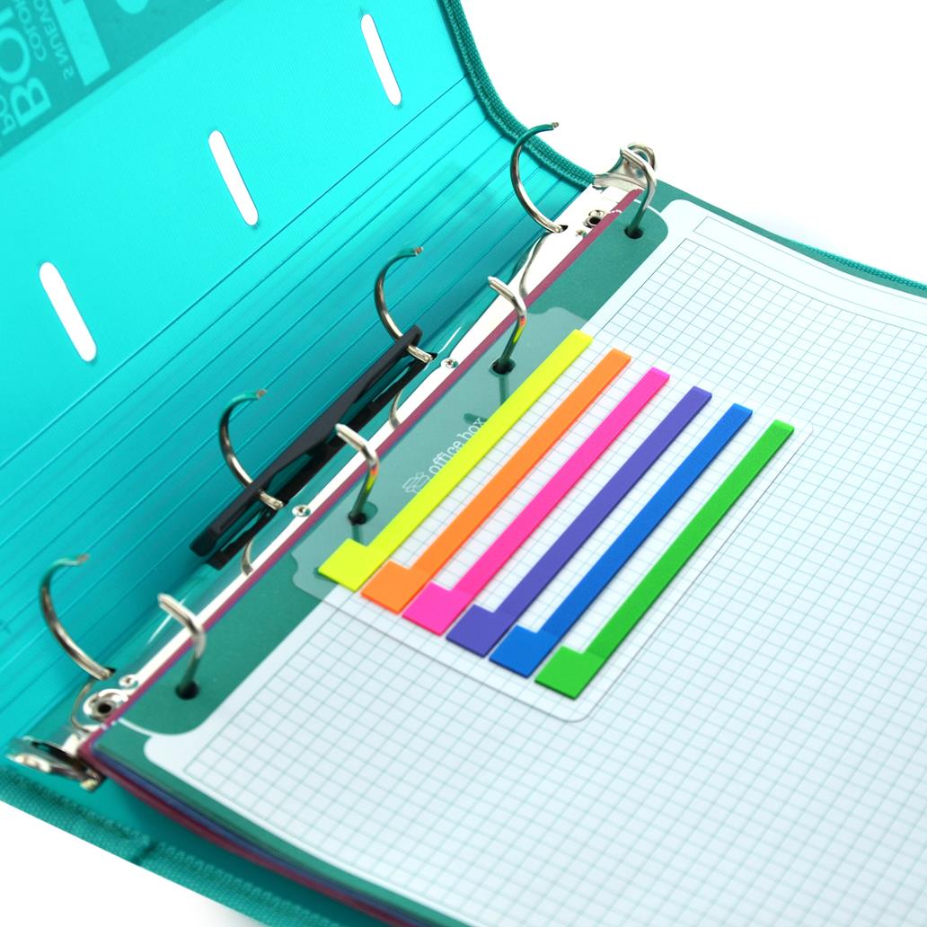 Índices Adesivos Longos Fluorescentes