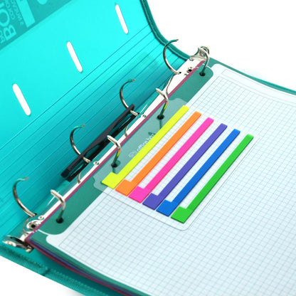 Índices Adesivos Longos Fluorescentes