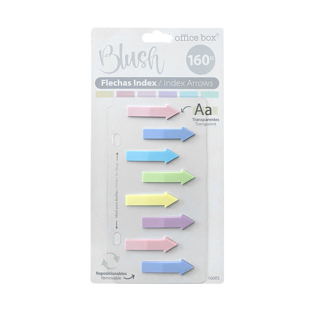 Índices Adesivos em Seta Pastel