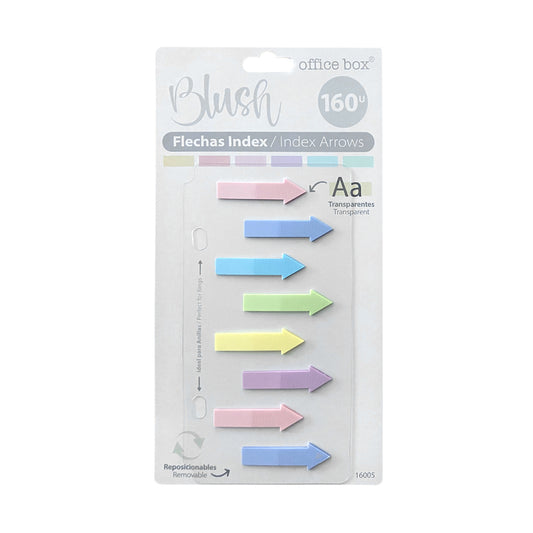 Índices Adesivos em Seta Pastel