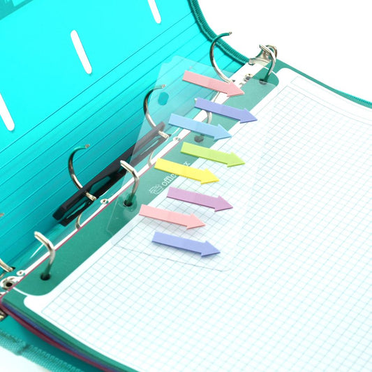 Índices Adesivos em Seta Pastel