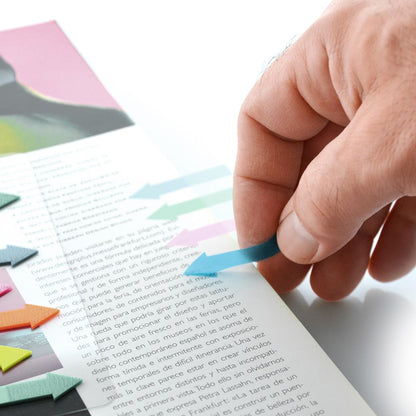 Índices Adesivos em Seta Pastel