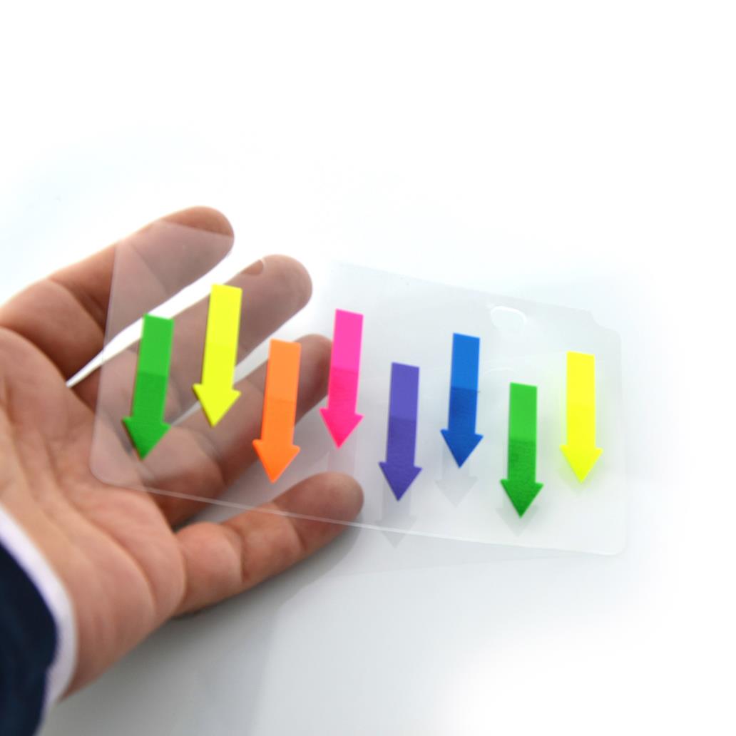 Índices Adesivos em Seta Fluorescentes