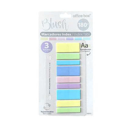 Índices Adesivos Pastel Blush