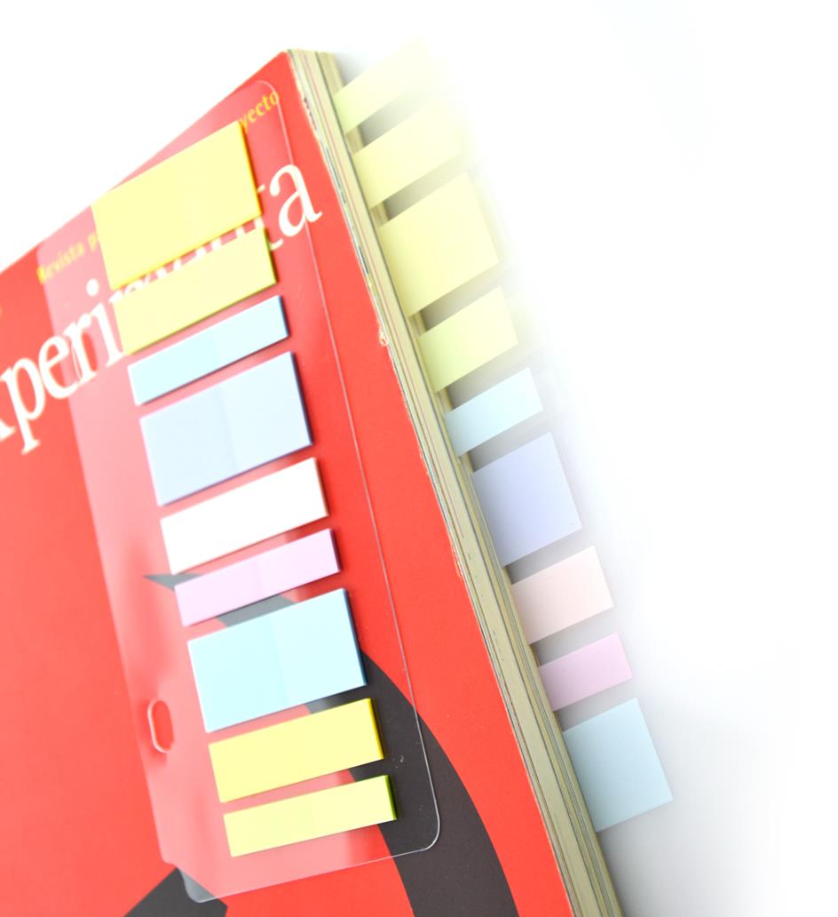 Índices Adesivos Pastel Blush