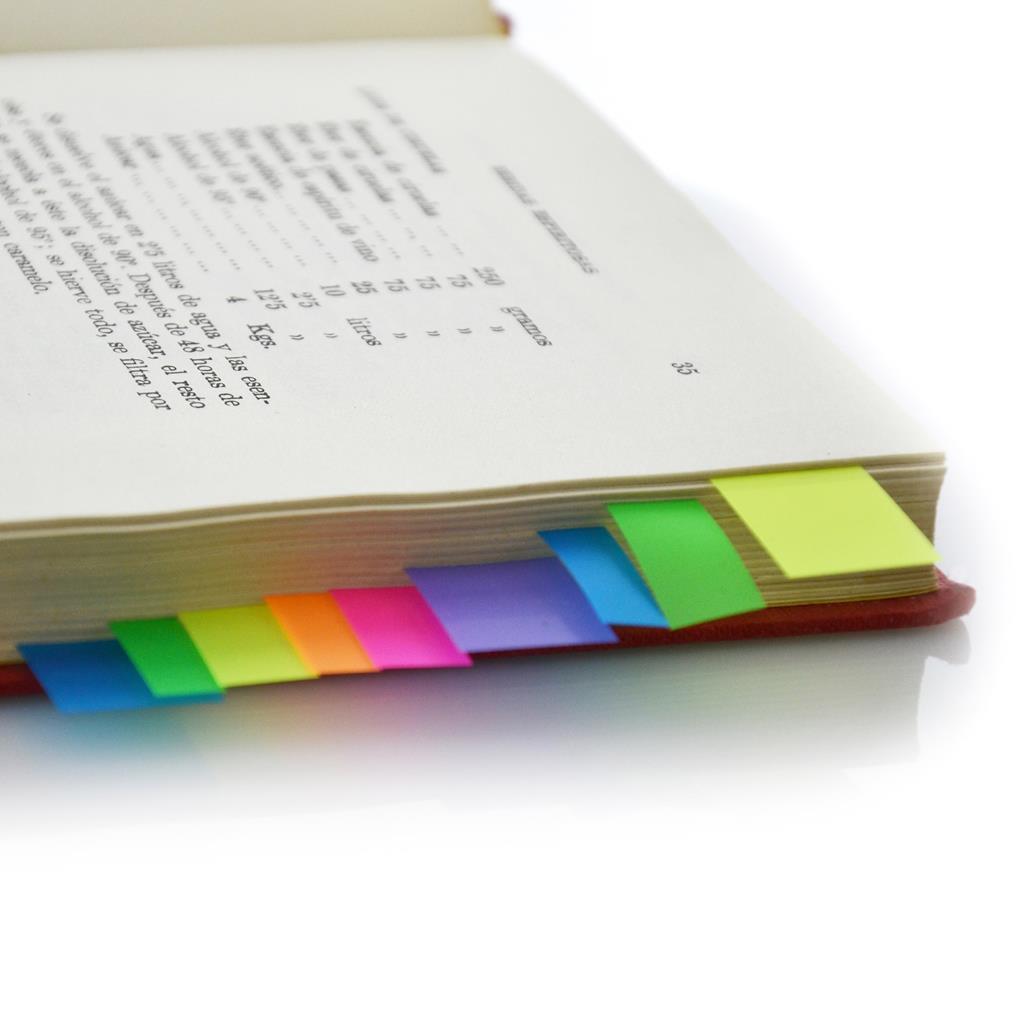 Índices Adesivos Fluorescentes