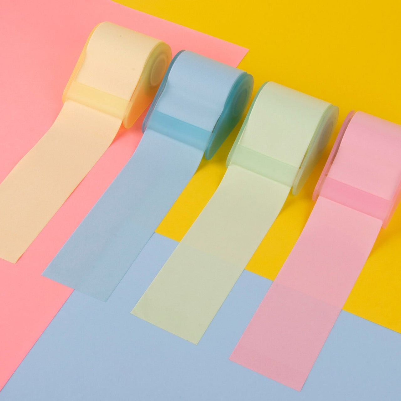 Rolo Dispensador de Notas Adesivas 50 mm x 8 m – Cores Pastel