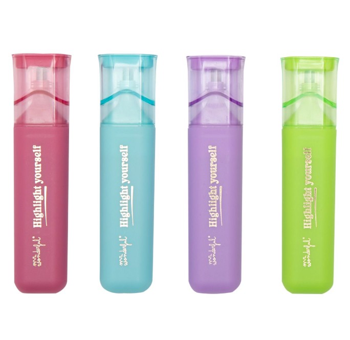 Conjunto de 4 sublinhadores Highlight yourself - Mr. Wonderful