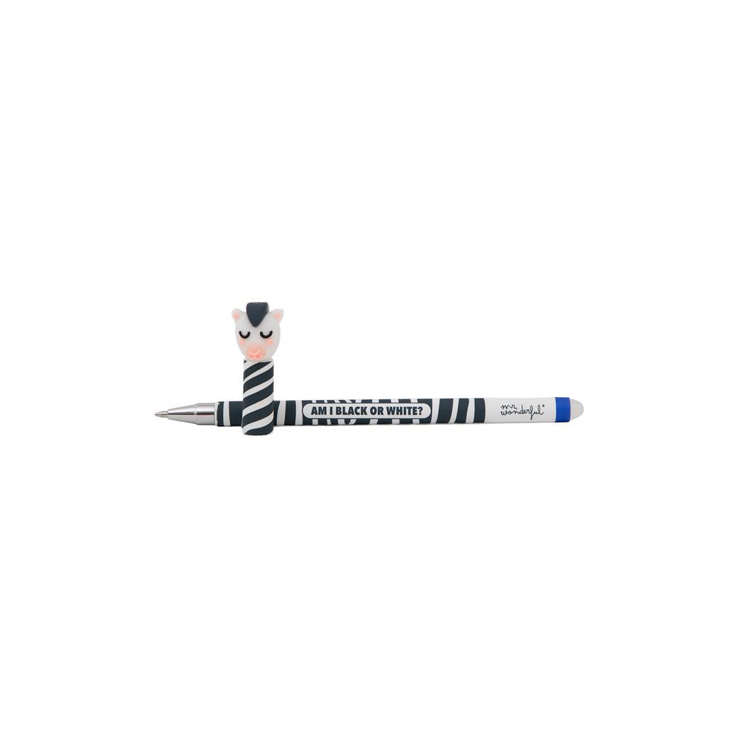 Caneta Gel Apagável Mr. Wonderful - Zebra