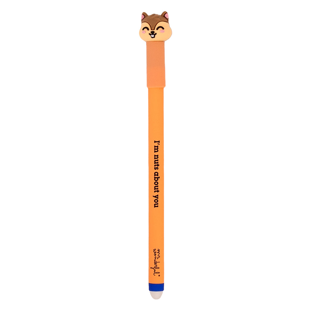 Caneta Gel Apagável Mr. Wonderful - Esquilo - Im nuts about you