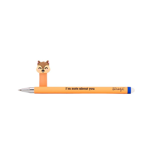 Caneta Gel Apagável Mr. Wonderful - Esquilo - Im nuts about you