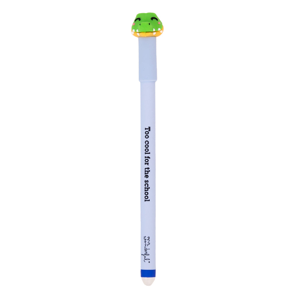 Caneta Gel Apagável Mr. Wonderful - Crocodilo - Too cool for the school