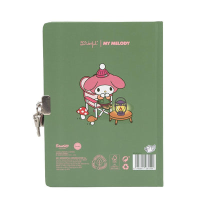 Diário secreto + caneta apagável My Melody x Mr Wonderful