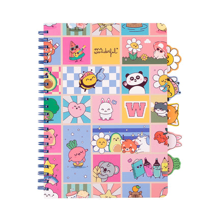 Caderno A4 Wonder com separadores - Wonder Comic
