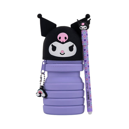 Estojo de silicone extensível + caneta apagável Bo-Bo - Kuromi