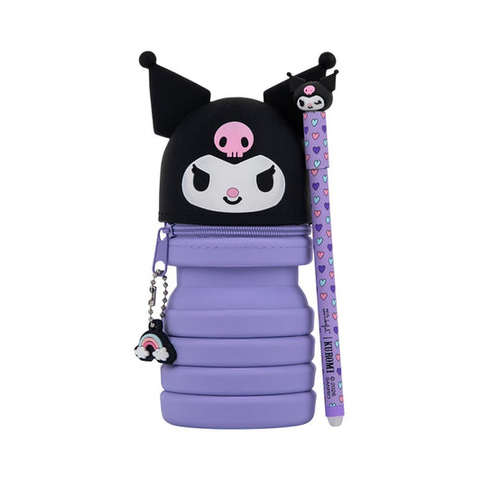 Estojo de silicone extensível + caneta apagável Bo-Bo - Kuromi