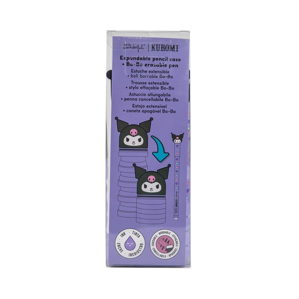 Estojo de silicone extensível + caneta apagável Bo-Bo - Kuromi