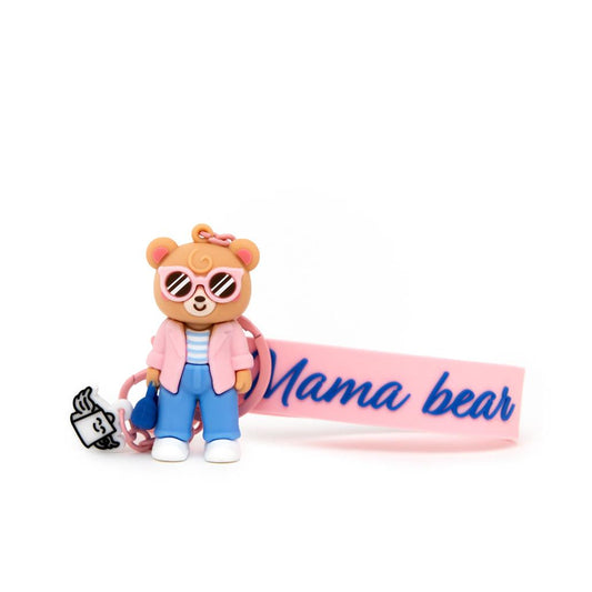 Porta-chaves com Pendente Ursa - Mama Bear