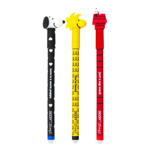 Set de 3 Canetas Apagáveis Mr. Wonderful - Snoopy