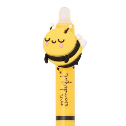 Caneta Retrátil Apagável Mr. Wonderful - Abelha